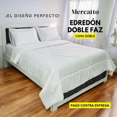 ¡PRECIO ESPECIAL! Edredón Doble Faz Cama Doble 140x190cm Blanco