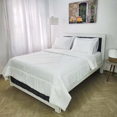 ¡PRECIO ESPECIAL! Edredón Doble Faz Cama Doble 140x190cm Blanco