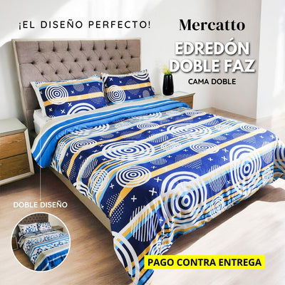 ¡OFERTA ESPECIAL! EDREDÓN DOBLE FAZ ESFERAS 🔵 CAMA DOBLE